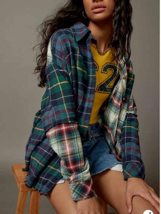BDG Tops - Urban Outfitters BDG One Way Or Another Plaid Flannel Buttondown NWT Size S